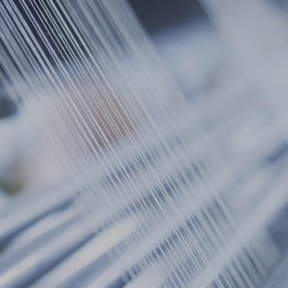 Close-up of woven fabric with a blurred background